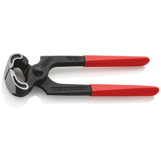 Knipex Kneifzange, mit Kunststoff überzogen, schwarz atramentiert, 180 mm