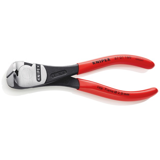 Knipex Kraft-Vornschneider, mit Kunststoff überzogen, schwarz atramentiert, 160 mm