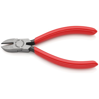 Knipex Seitenschneider, mit Kunststoff überzogen, schwarz atramentiert, 125 mm (SB-Karte/Blister)