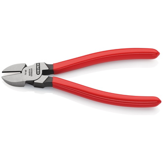 Knipex Seitenschneider, mit Kunststoff überzogen, schwarz atramentiert, 160 mm (SB-Karte/Blister)