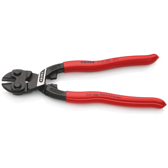 Knipex CoBolt Kompakt-Bolzenschneider, mit Kunststoff überzogen, schwarz atramentiert, 200 mm (SB-Karte/Blister), Art.Nr. 71 01 200 SB