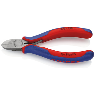 Knipex Seitenschneider für Kunststoff, mit Mehrkomponenten-Hüllen, 125 mm