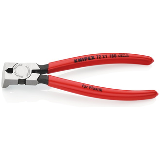 Knipex Seitenschneider für Kunststoff mit Kunststoff überzogen 160 mm, Backen gewinkelt, 85°