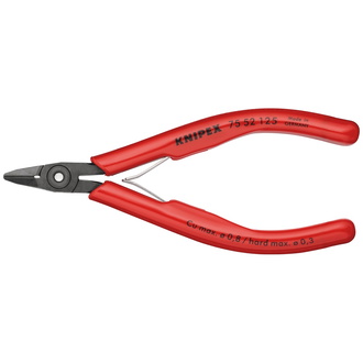 Knipex Elektronik-Seitenschneider mit Kunststoffhüllen brüniert 125 mm, Art.Nr. 75 52 125