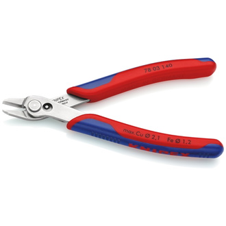 Knipex Electronic Super Knips XL, mit Mehrkomponenten-Hüllen, 140 mm (SB-Karte/Blister)
