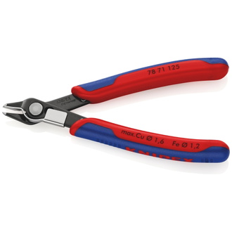 Knipex Electronic Super Knips, mit Mehrkomponenten-Hüllen, brüniert, 125 mm (SB-Karte/Blister), Art.Nr. 78 71 125 SB