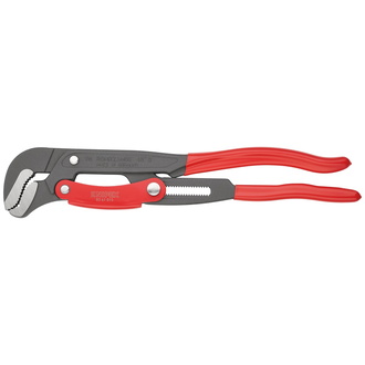 Knipex Rohrzange S-Maul mit Schnelleinstellung mit Kunststoff überzogen grau pulverbeschichtet 420 mm