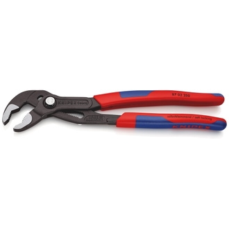 Knipex Cobra Hightech-Wasserpumpenzange, mit Mehrkomponenten-Hüllen, grau atramentiert 250 mm (SB-Karte/Blister)