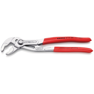 Knipex Cobra Hightech-Wasserpumpenzange, mit rutschhemmendem Kunststoff überzogen, verchromt 250 mm (SB-Karte/Blister)