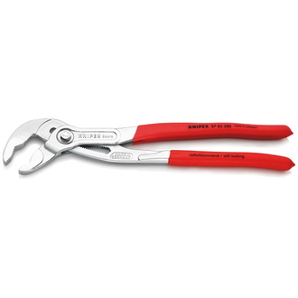 Knipex Cobra Hightech-Wasserpumpenzange, mit rutschhemmendem Kunststoff überzogen, verchromt 300 mm (SB-Karte/Blister)