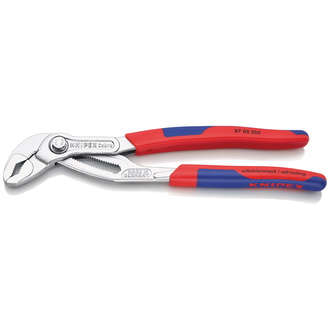 Knipex Cobra Hightech-Wasserpumpenzange, mit Mehrkomponenten-Hüllen, verchromt 250 mm