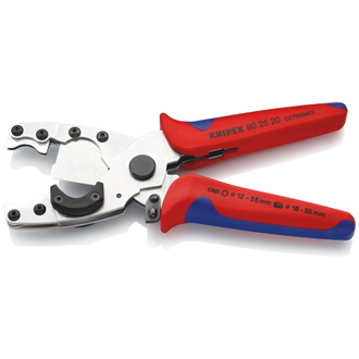 Knipex Rohrschneider für Verbund- und Schutzrohre, mit Mehrkomponenten-Hüllen, verzinkt 210 mm (SB-Karte/Blister)