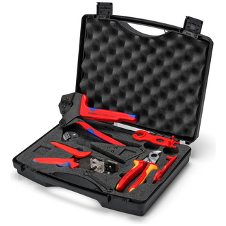 Knipex Werkzeugkoffer für Photovoltaik für Solar-Steckverbinder MC4 (Multi-Contact) 7-tlg.