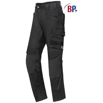 BP Stretch-Arbeitshose mit Kniepolstertaschen 1825 Gr. 42-normal schwarz