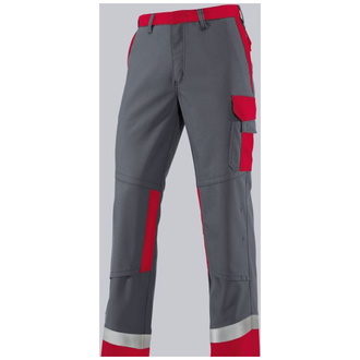 BP Arbeitsbundhose 2433 Gr. 56 dunkelgrau/rot