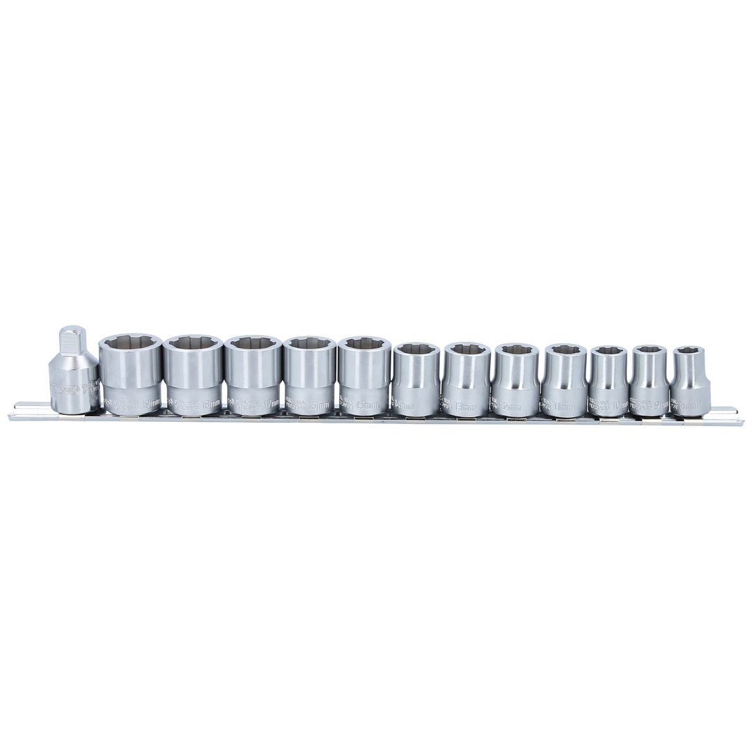 KS Tools 3/8 RESCUEpower Stecknuss-Satz, 13-tlg 8-19 mm
