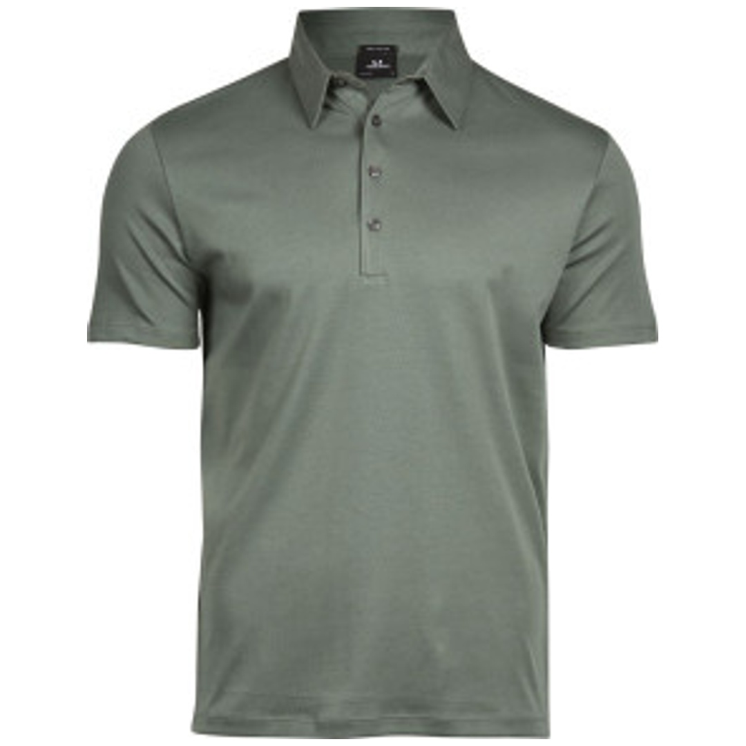 Cotton Classics-18.1440 Herren Pima Baumwoll Polo Gr. L leaf green