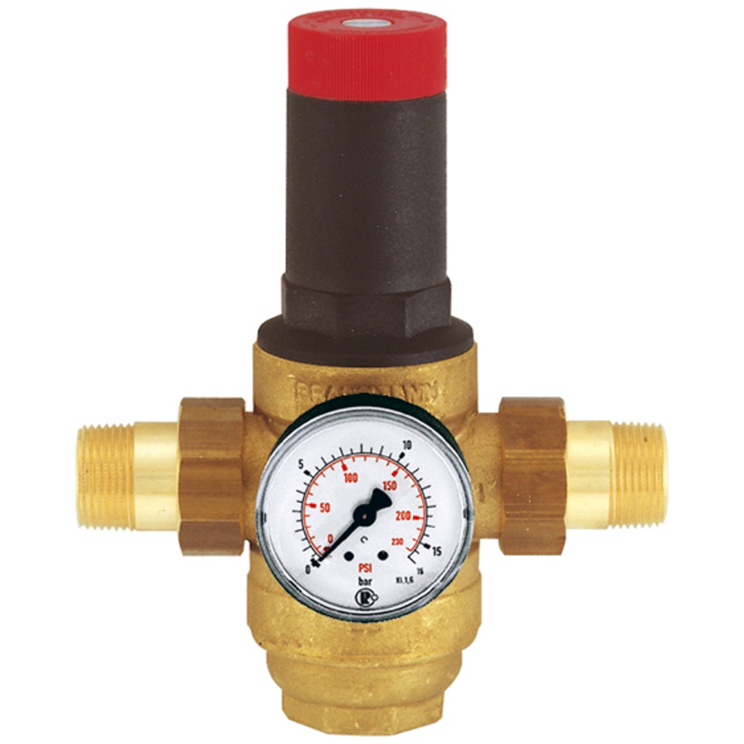 Riegler Druckregler für Trinkwasser, DVGW nicht notw., R 1 1/2, 1,5-12 bar