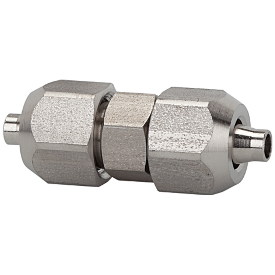 Riegler Gerader Verbinder für Schlauch 10/8 mm, SW1 16, SW2 14, ES 1.4404