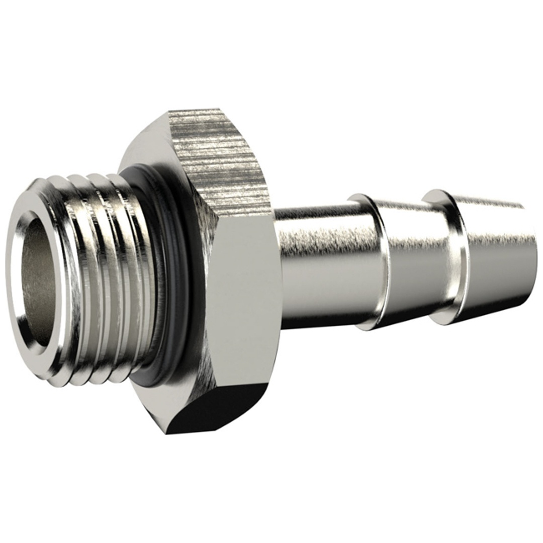 Riegler Einschraubschlauchtülle, O-Ring, G 1/2, Schlauch LW 11, MS vern.