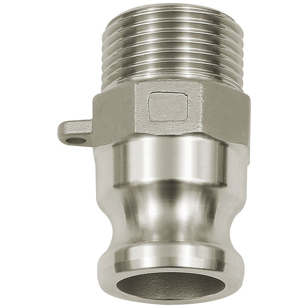 Riegler Kamlok-Schnellkupplungsstecker mit AG, Typ F, ES 1.4401, R 3