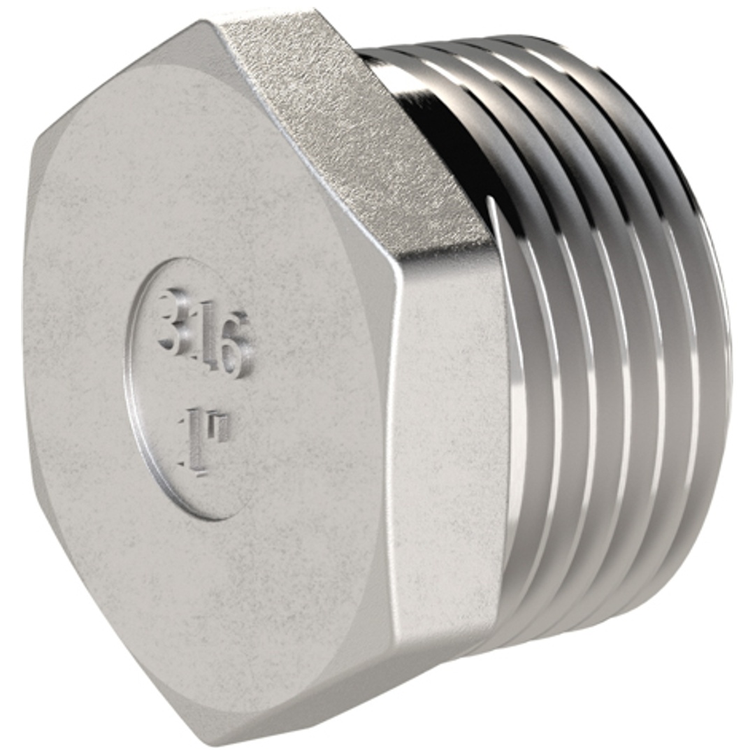 Riegler Verschlussstopfen, Sechskant, G 2, AG, SW 62, ES 1.4408