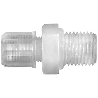 Riegler Gerade Einschraubverschraubung G 1/8 a., für Schlauch 4/6 mm, PFA