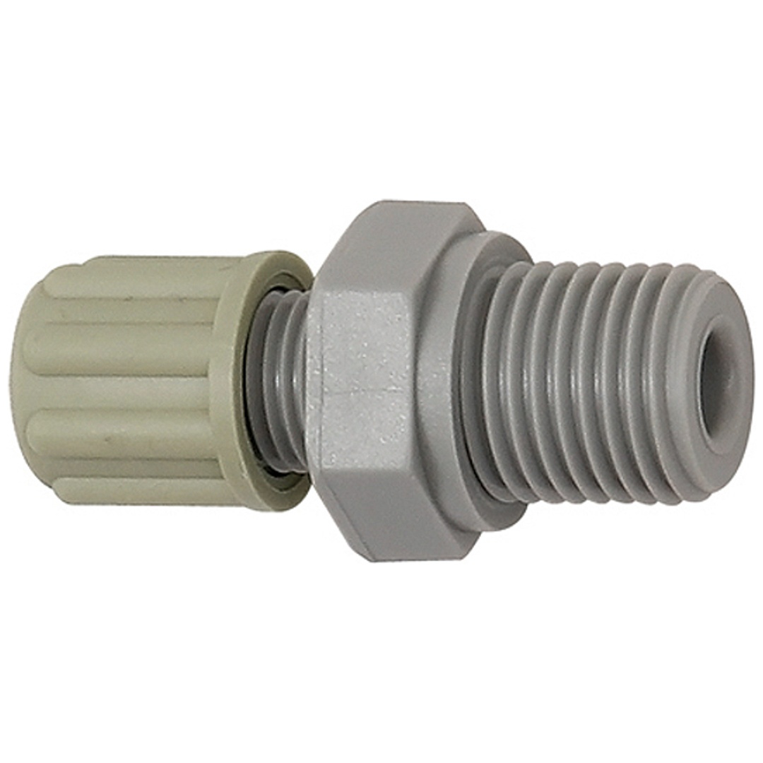 Riegler Gerade Einschraubverschraubung, G 1/8 a., für Schlauch 6/8 mm, PA