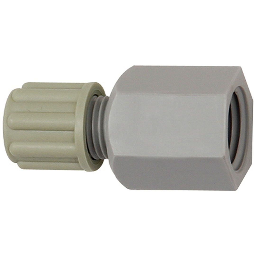 Riegler Gerade Aufschraubverschraubung G 1/2 i., für Schlauch 6/8 mm, PA