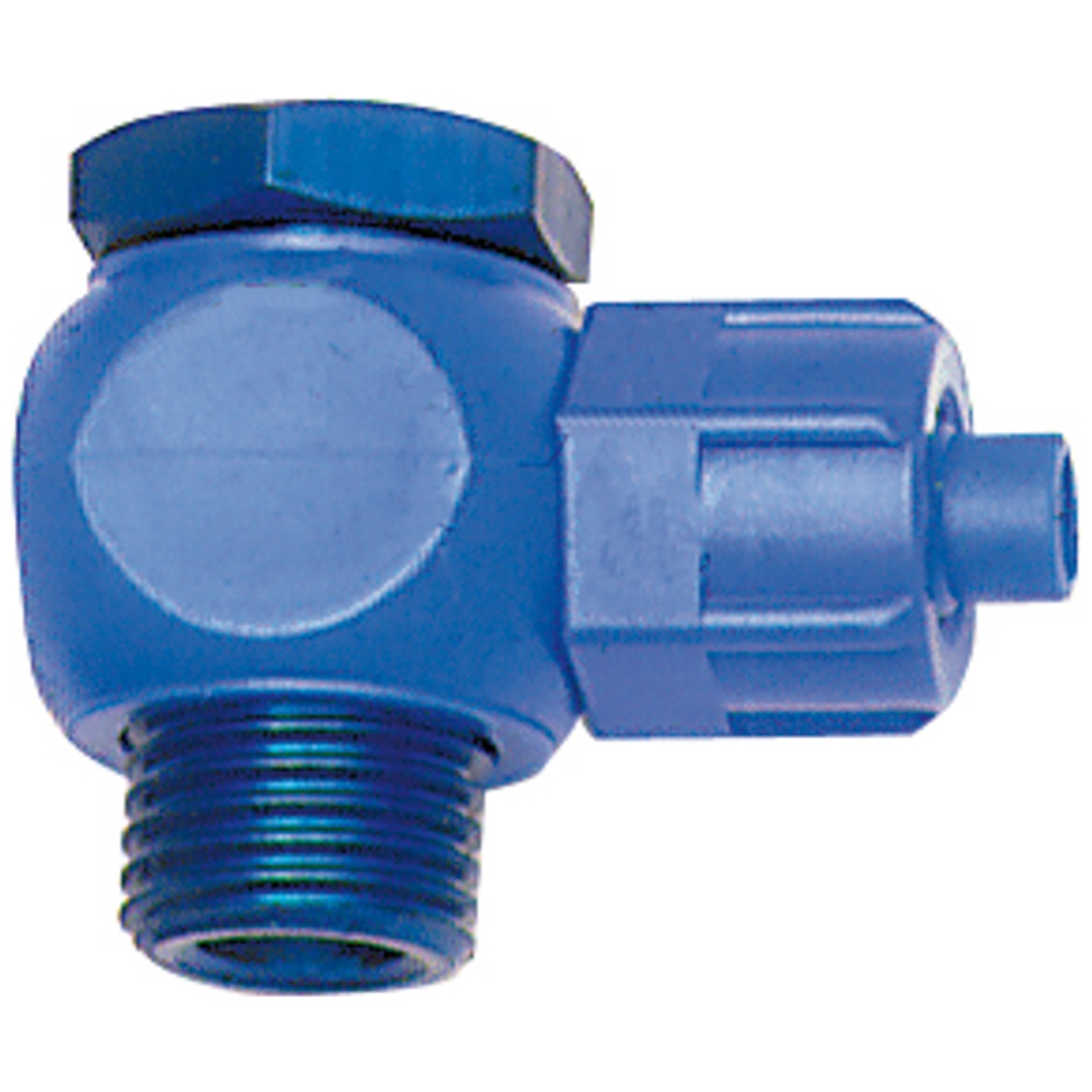Riegler Winkel-Verschraubung, drehbar, G 1/8, für Schlauch 8/6, POM