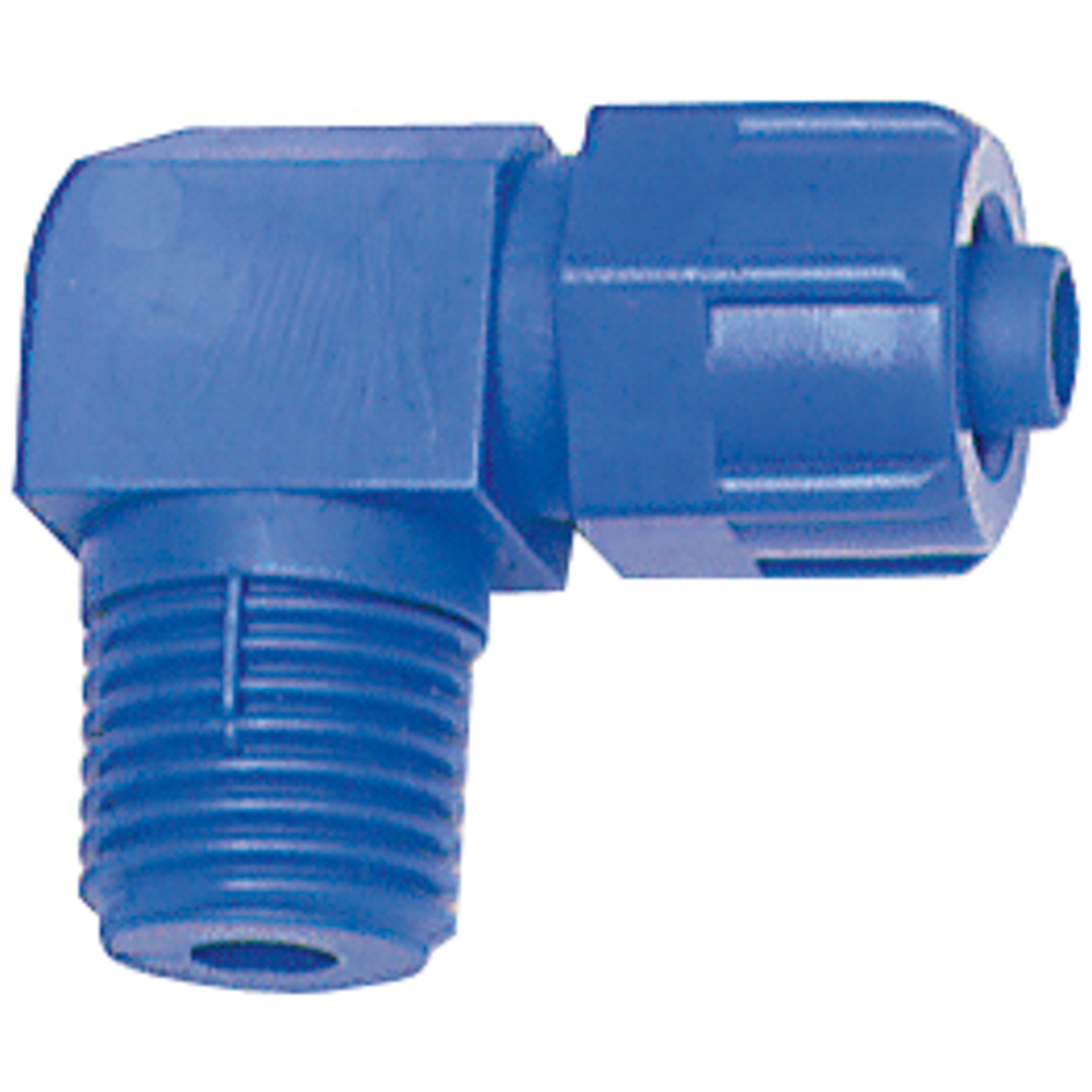Riegler Winkel-Verschraubung, starr, R 1/4 a., für Schlauch 8/6 mm, POM