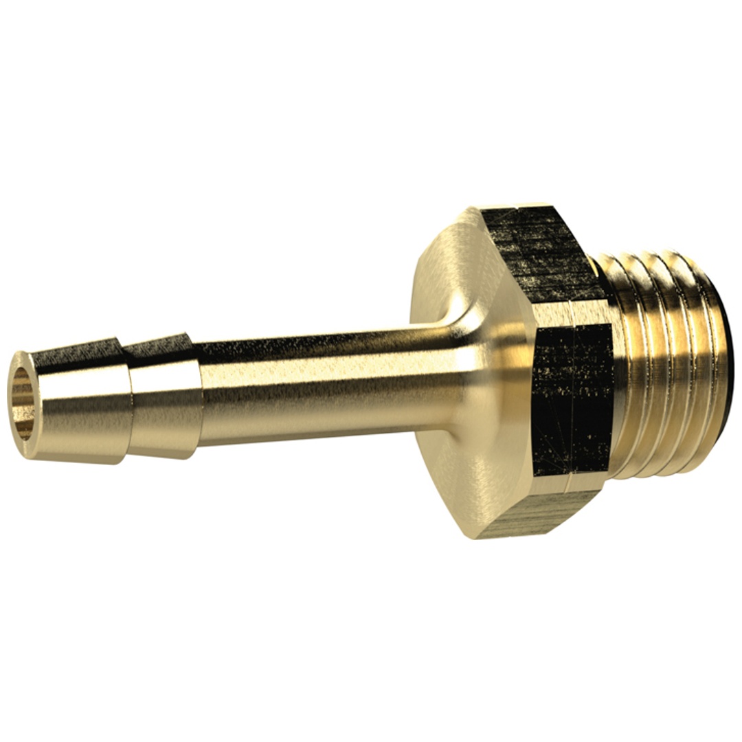 Riegler Einschraubschlauchtülle, G 3/8 links, für Schl. LW 6 mm, SW19, MS