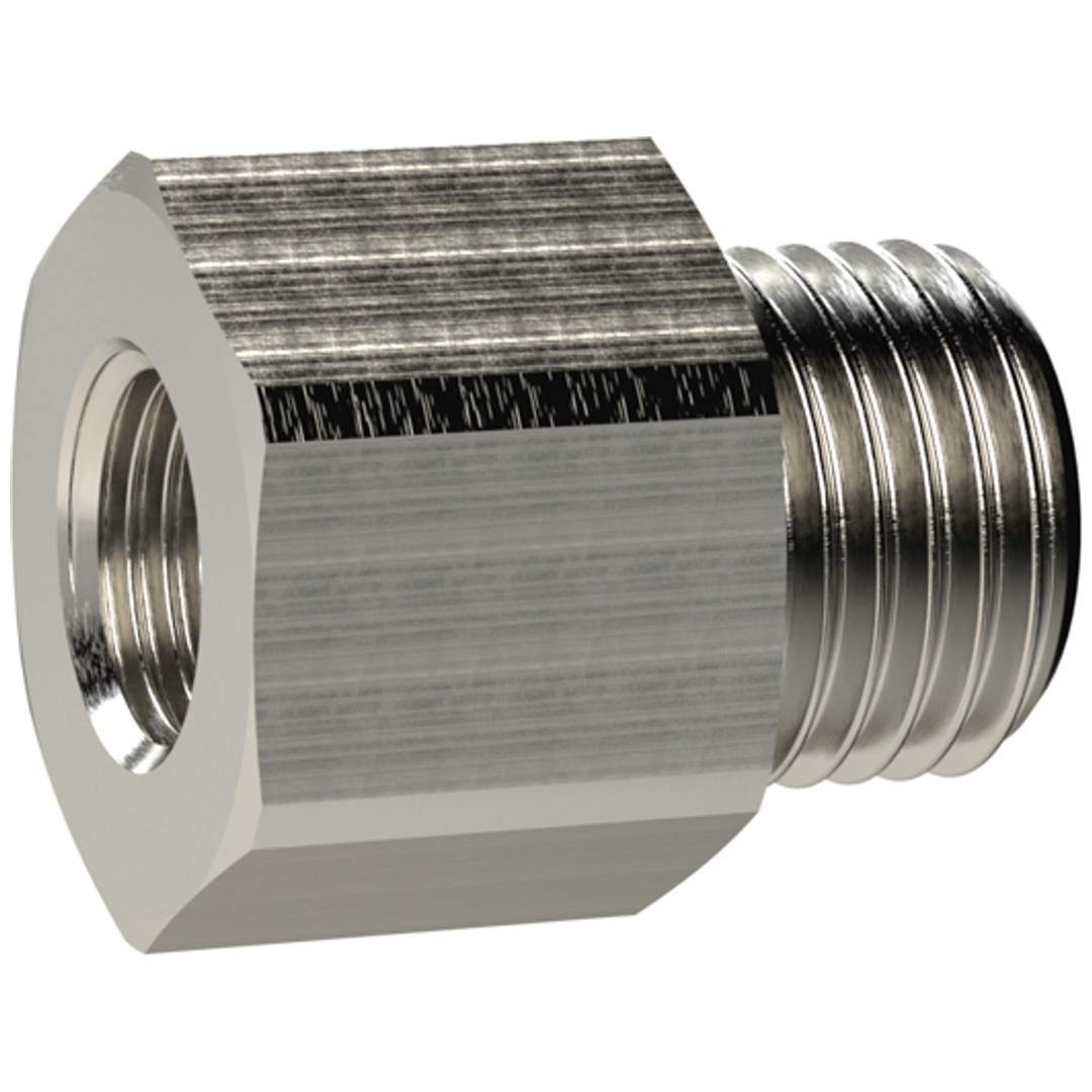 Riegler Reduziernippel lang, G 1 1/2 a., G 1 1/4 i., SW 55, Messing vern.
