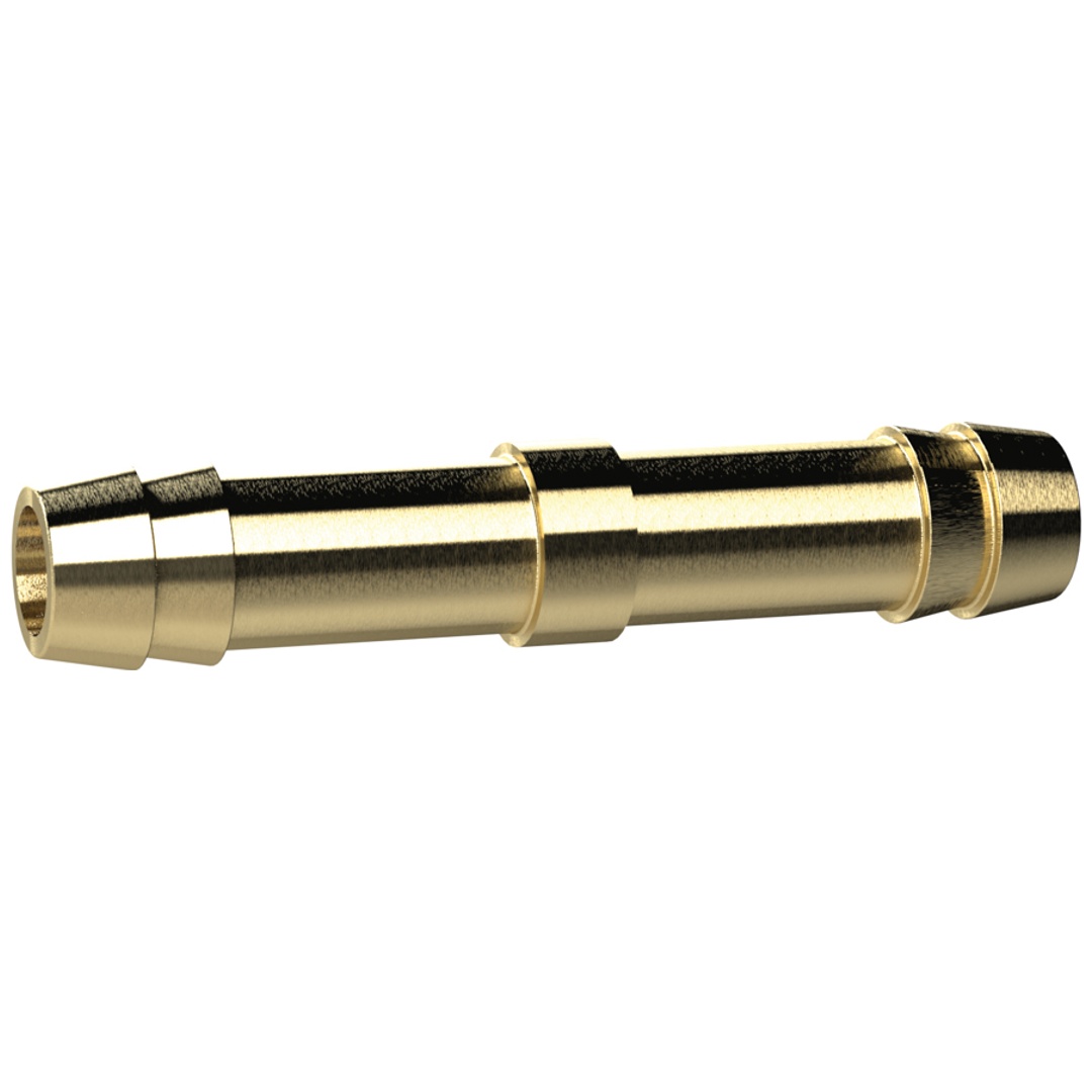 Riegler Doppelschlauchtülle, für Schlauch LW 4 mm, Messing, L=45mm