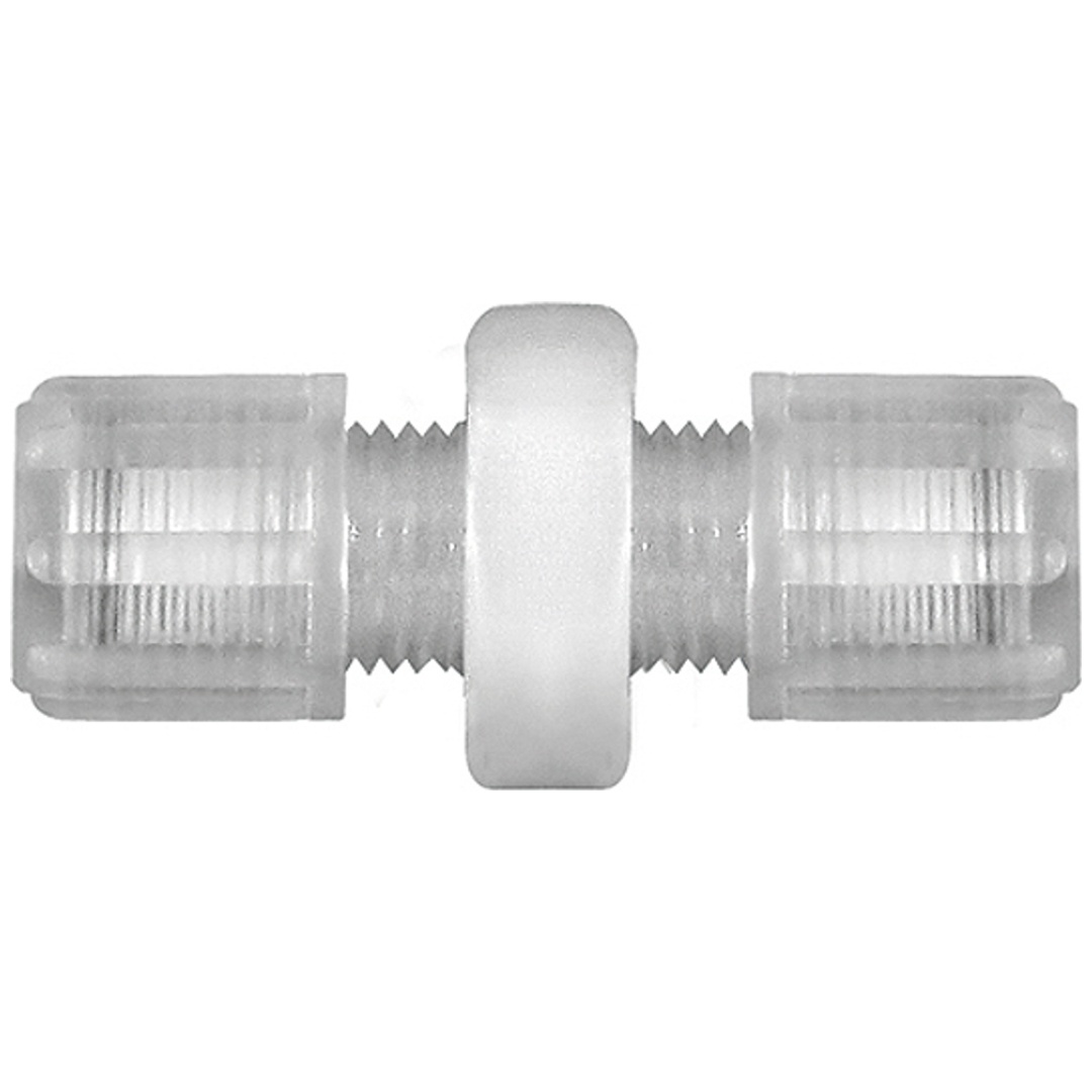 Riegler Gerade Schlauchverbindung, für Schlauch 9/12 mm, SW 24, PFA