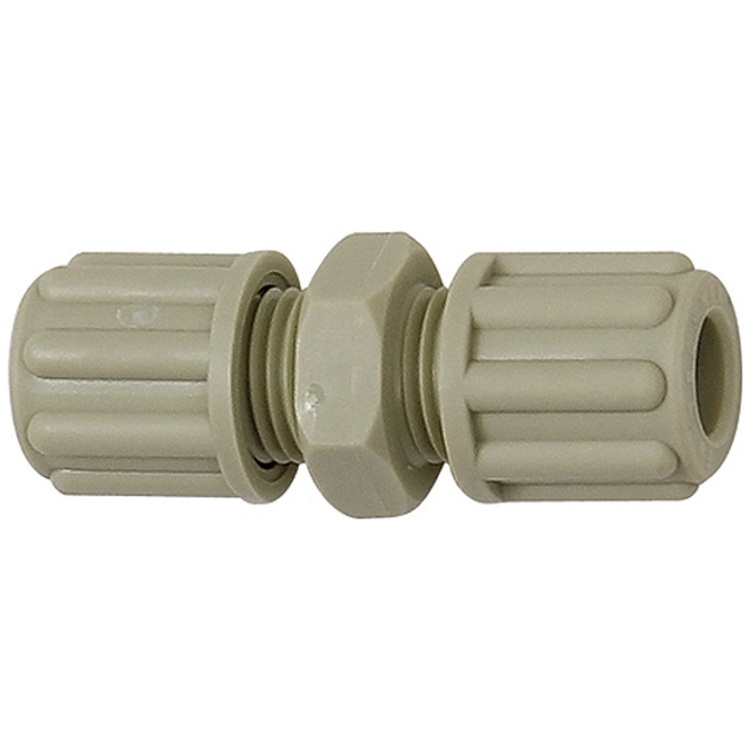 Riegler Gerade Schlauchverbindung, für Schlauch 8/10 mm, SW 22, PP