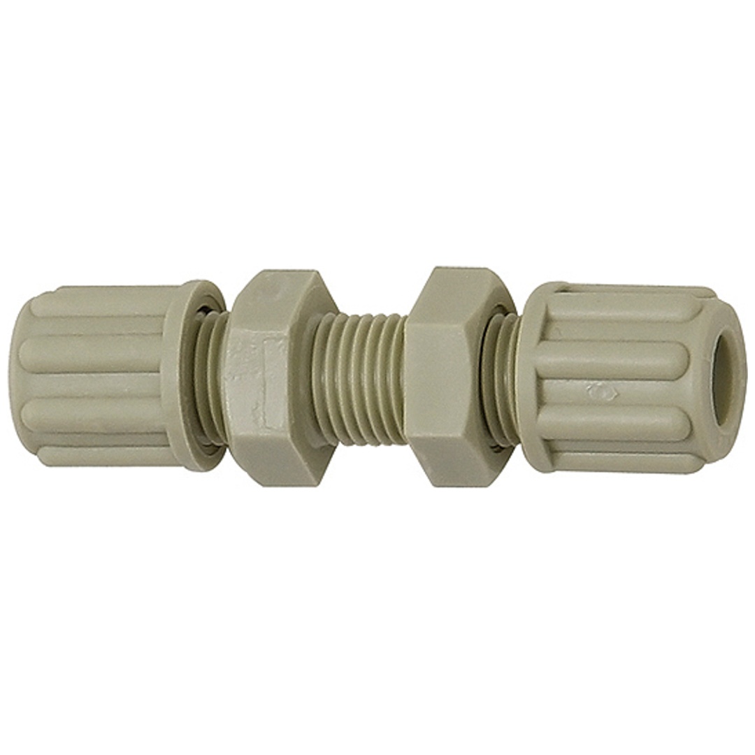Riegler Gerade Schottverbindung, M18x1,5, für Schlauch 9/12 mm, SW 24, PP