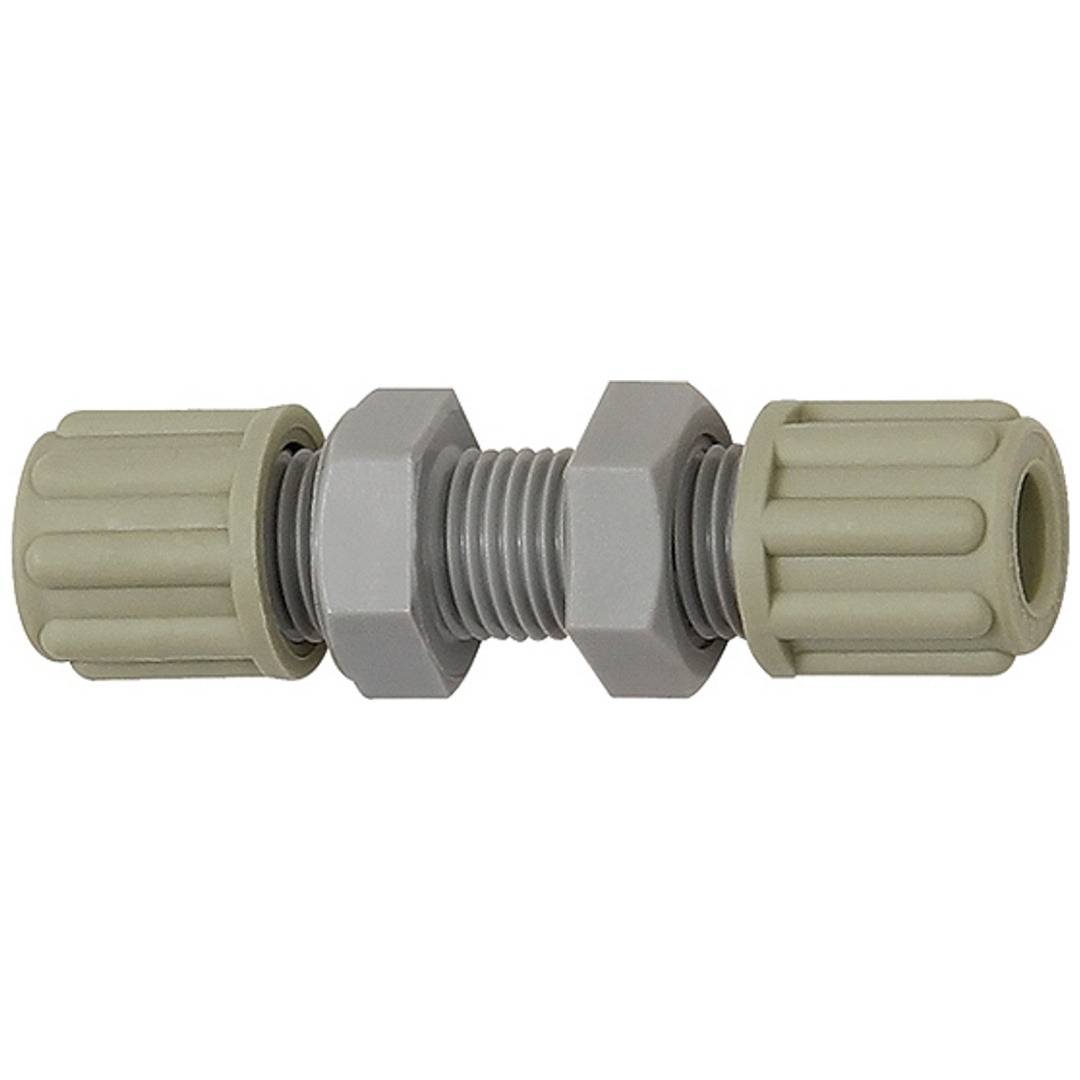 Riegler Gerade Schottverbindung, M18x1,5, für Schlauch 9/12 mm, SW 24, PA