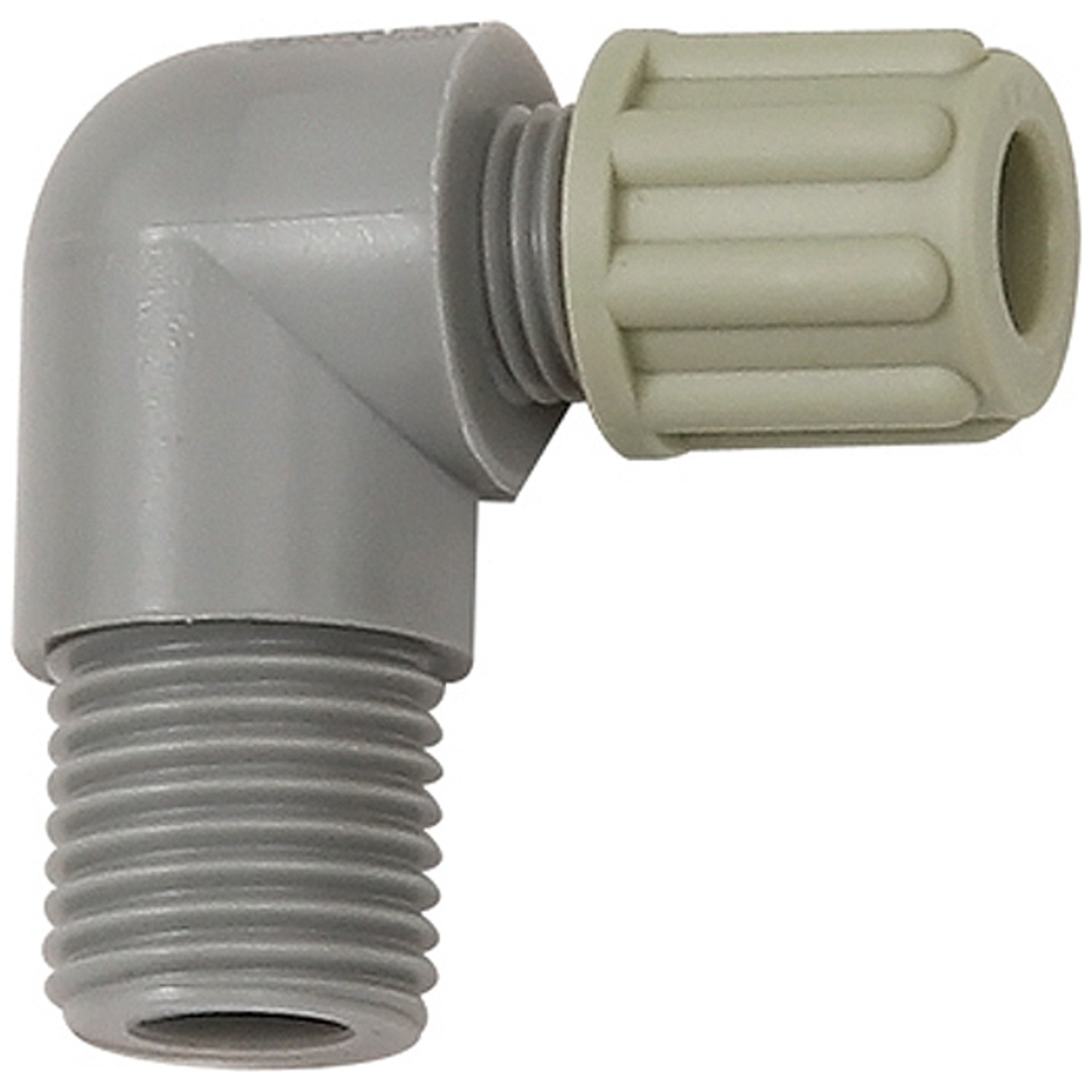 Riegler Winkel-Einschraubverschraubung G 1/2 a., für Schlauch 4/6 mm, PA