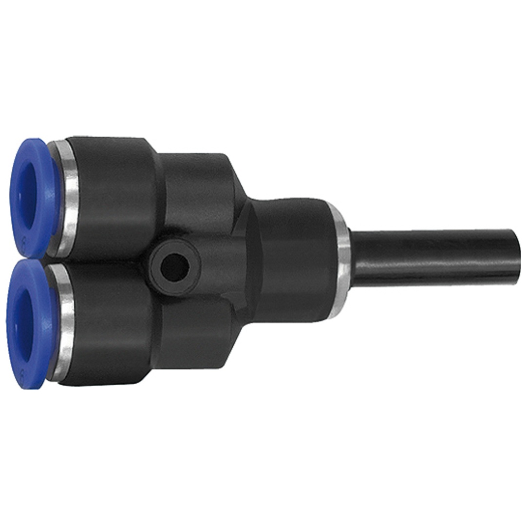 Riegler Y-Steckverbindung, Stecknippel 10 mm »Blaue Serie«, Schlauch-Ø 10