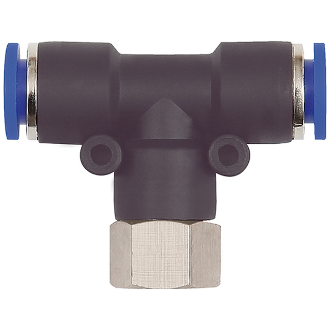 Riegler T-Steckverschraubung »Blaue Serie«, drehbar, G 1/8 innen, Ø 4 mm