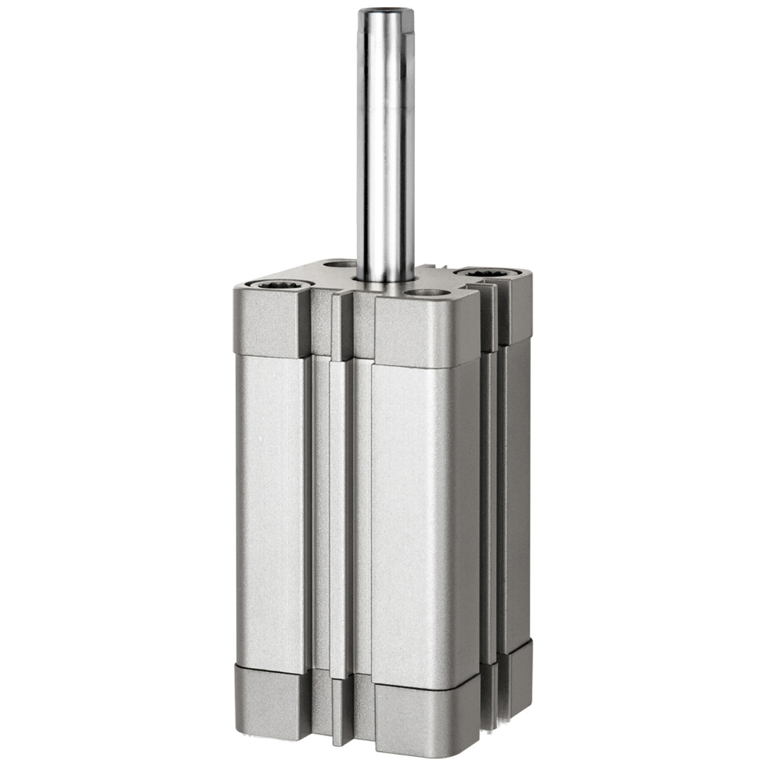 Riegler Kompaktzylinder, einfachw., IG, ausgef., Ø 20, Hub10, M5, ISO21287