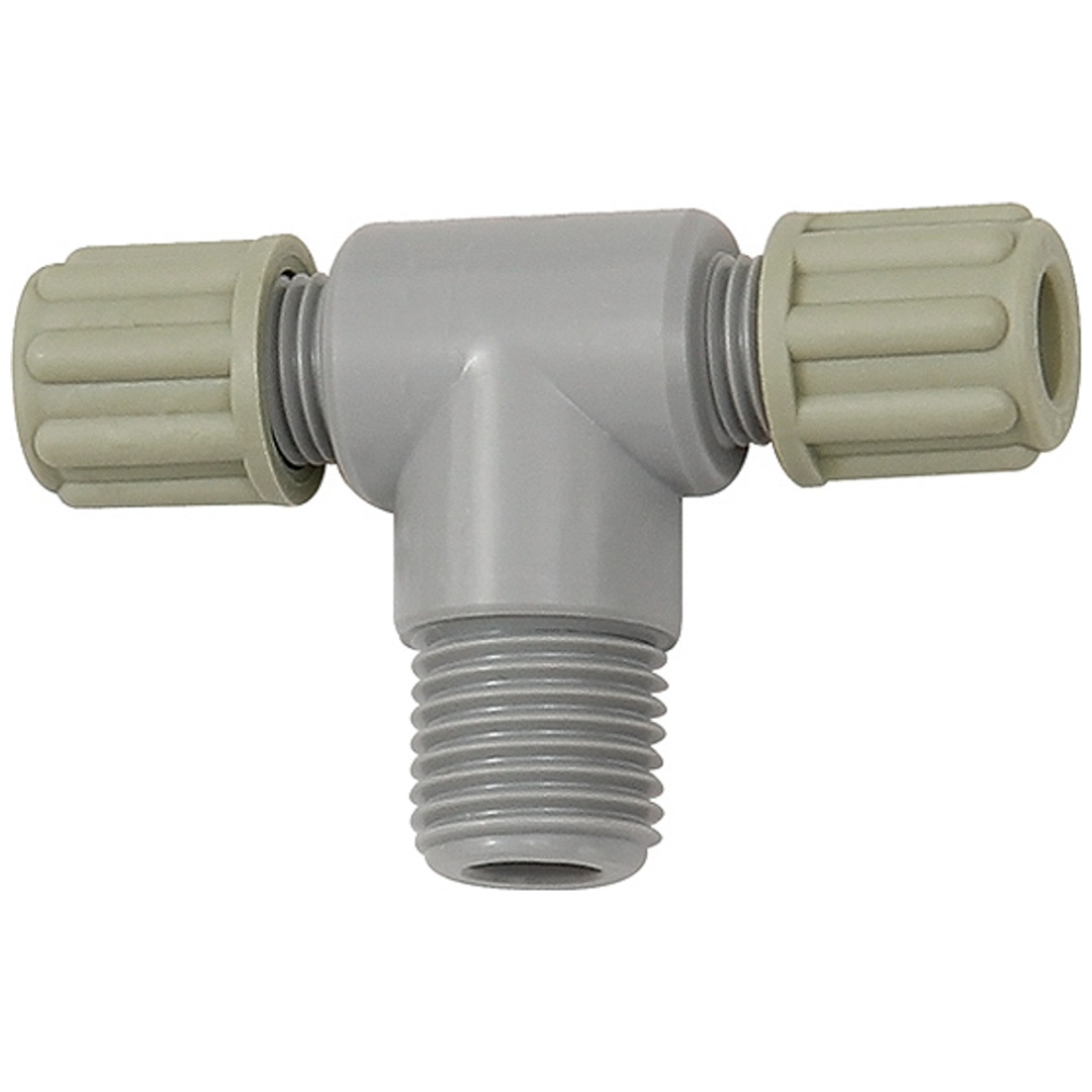 Riegler T-Einschraubverschraubung G 1/8 a., für Schlauch 6/8 mm, PA
