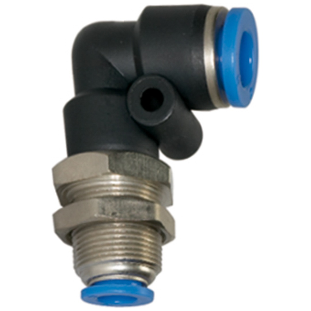 Riegler L-Schott-Steckverbindung »Blaue Serie«, M14x1,0, Schlauch-Ø 6