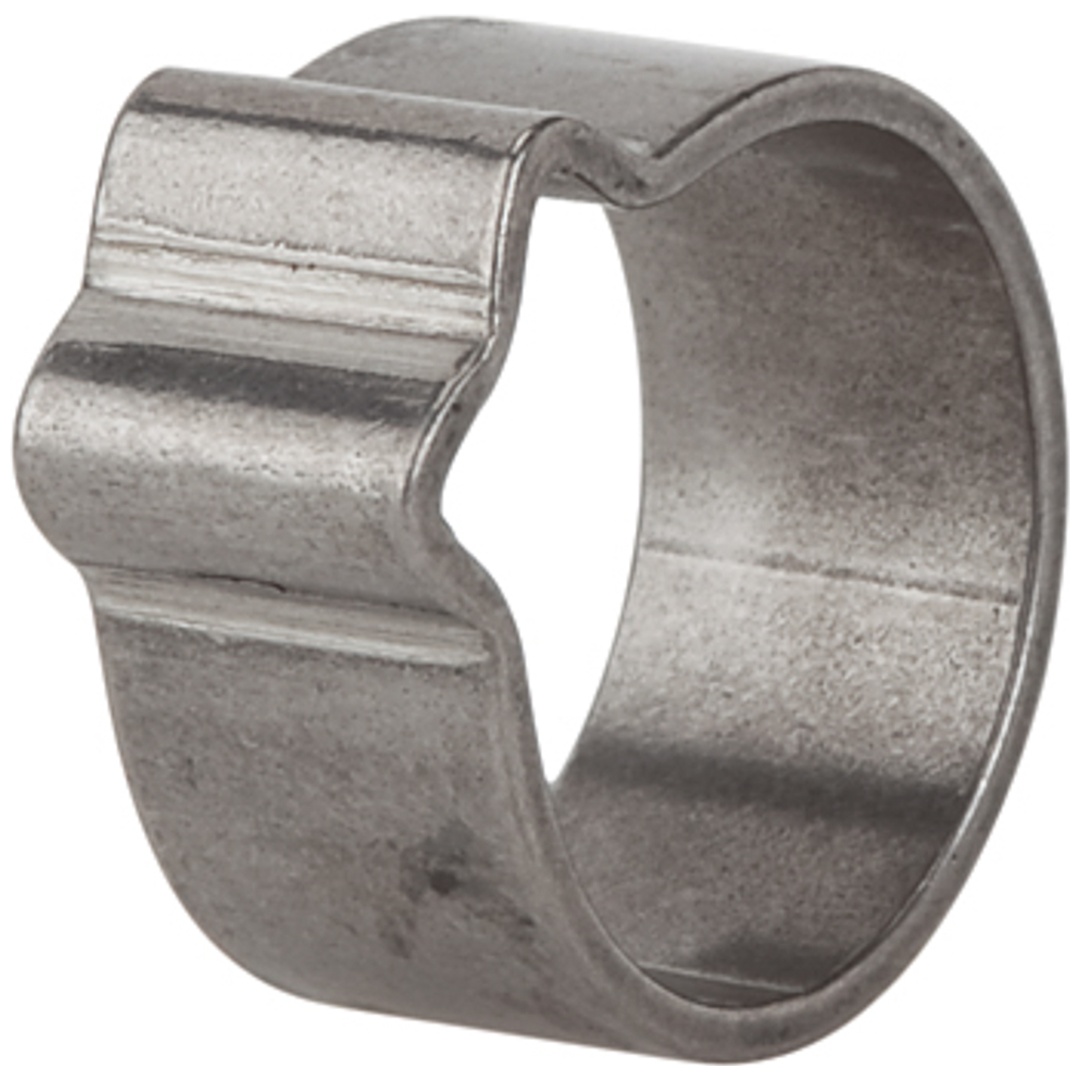 Riegler 1-Ohr-Schlauchklemme, Edelstahl (W4), Spannbereich 7 - 9 mm, 6 mm