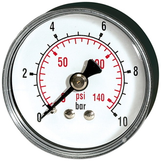 Riegler Standardmanometer »pressure line« G 1/8 hinten -1/0 bar/-14,5 psi, Ø 40