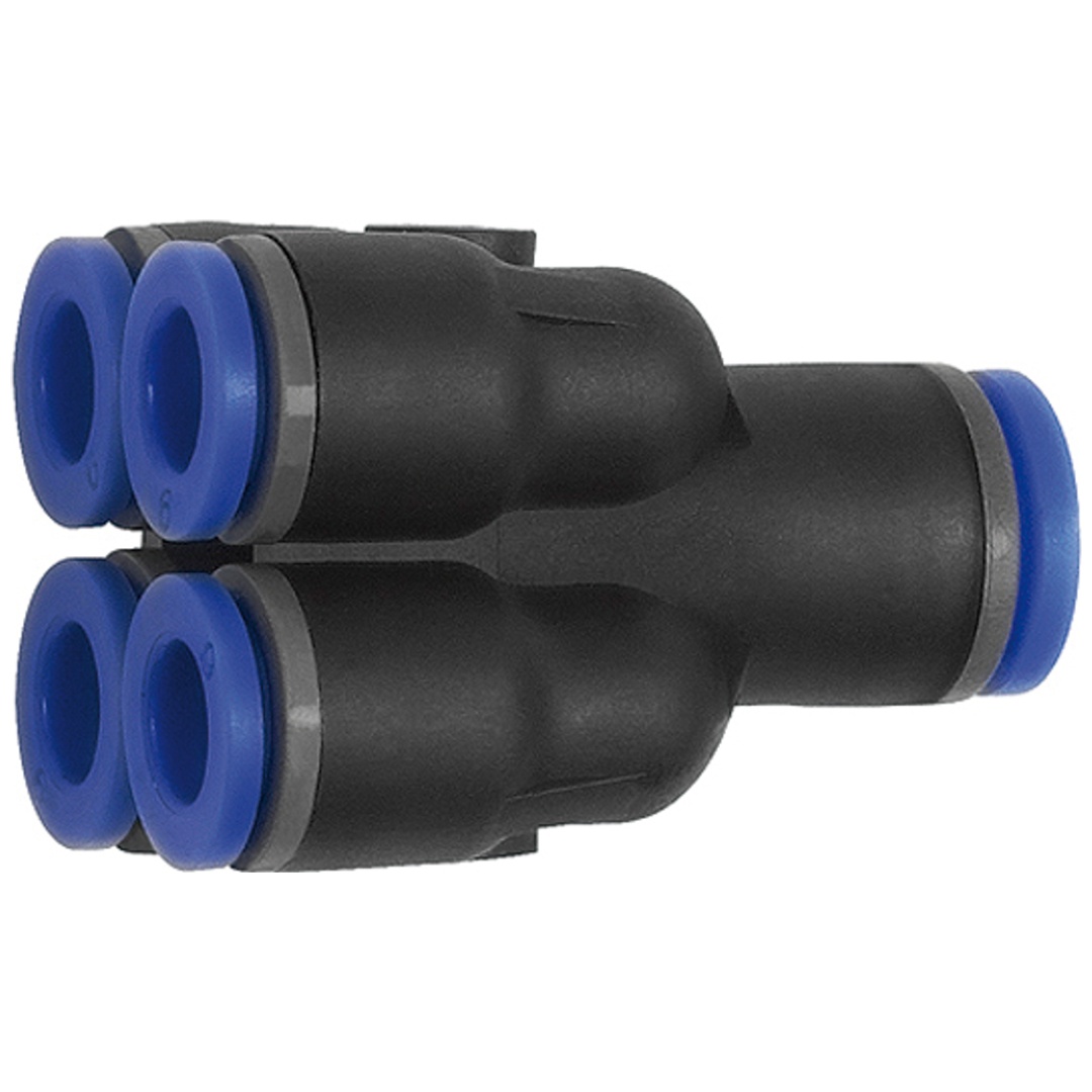 Riegler Mehrfachverteiler, Steckanschluss »Blaue Serie«, Schlauch-Ø 8/4x6