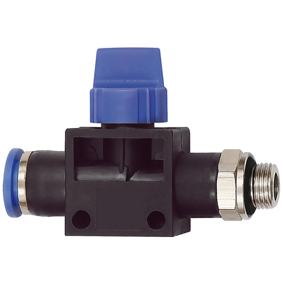 Riegler 3/2-Wegeventil »Blaue Serie«, Steckanschluss, G 1/2 außen Ø 10mm
