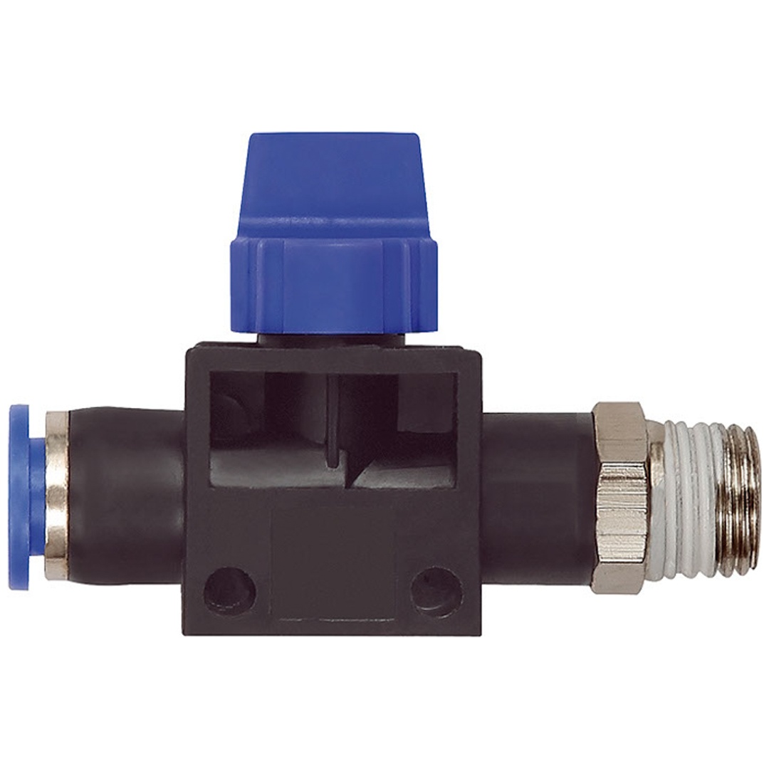 Riegler 3/2-Wegeventil »Blaue Serie«, Steckanschluss, R 3/8 außen Ø 6mm