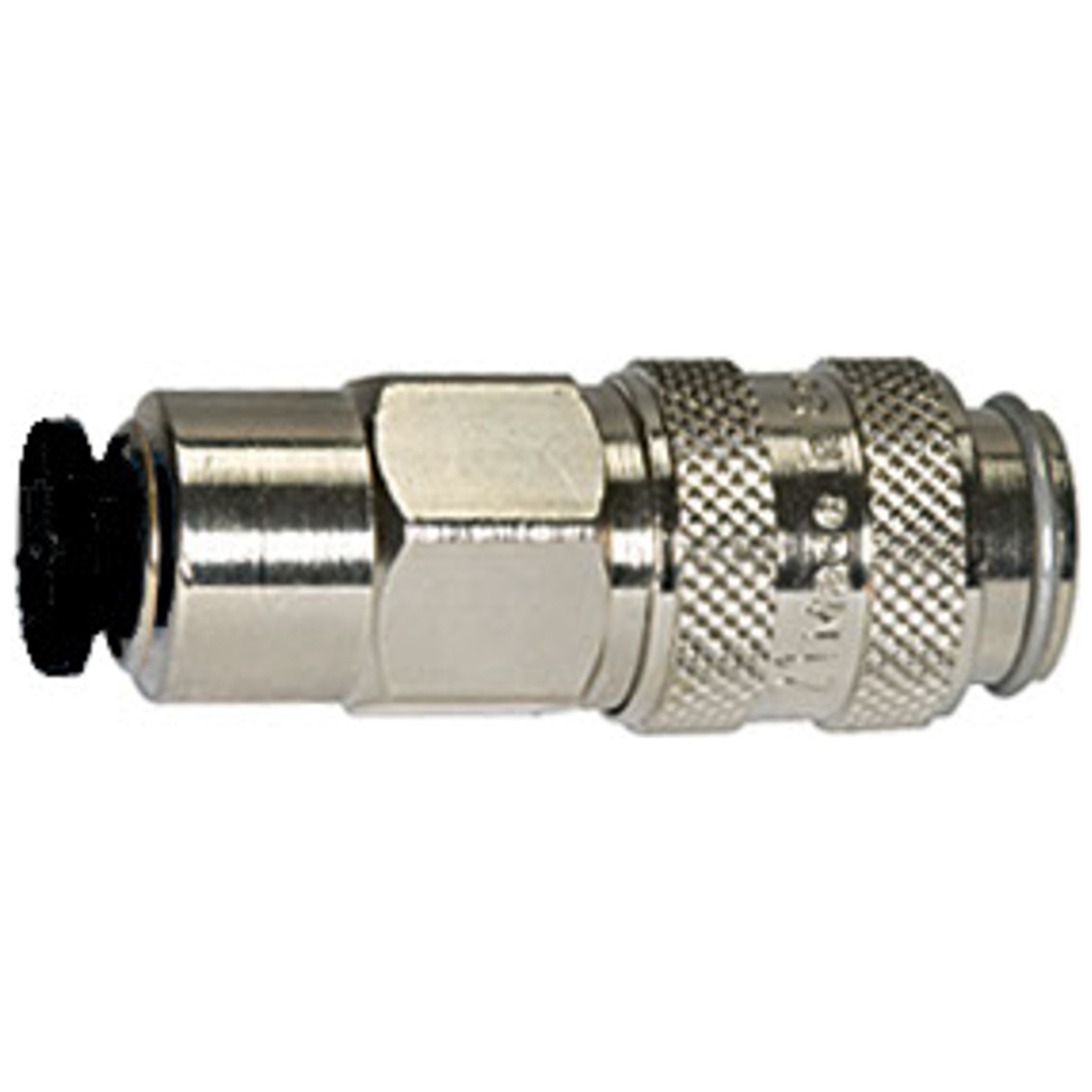 Riegler Schnellverschlusskupplung NW 5, MS vern., push-in Anschluss 6 mm